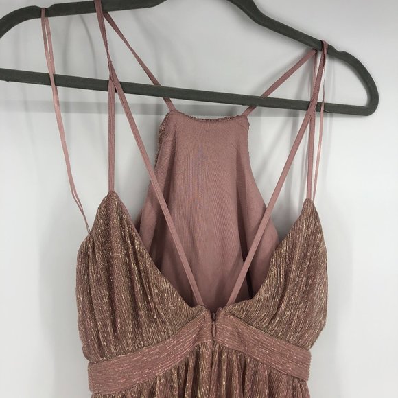 Fashion Nova Classy Night Out Pink Maxi Dress XS - Picture 6 of 8